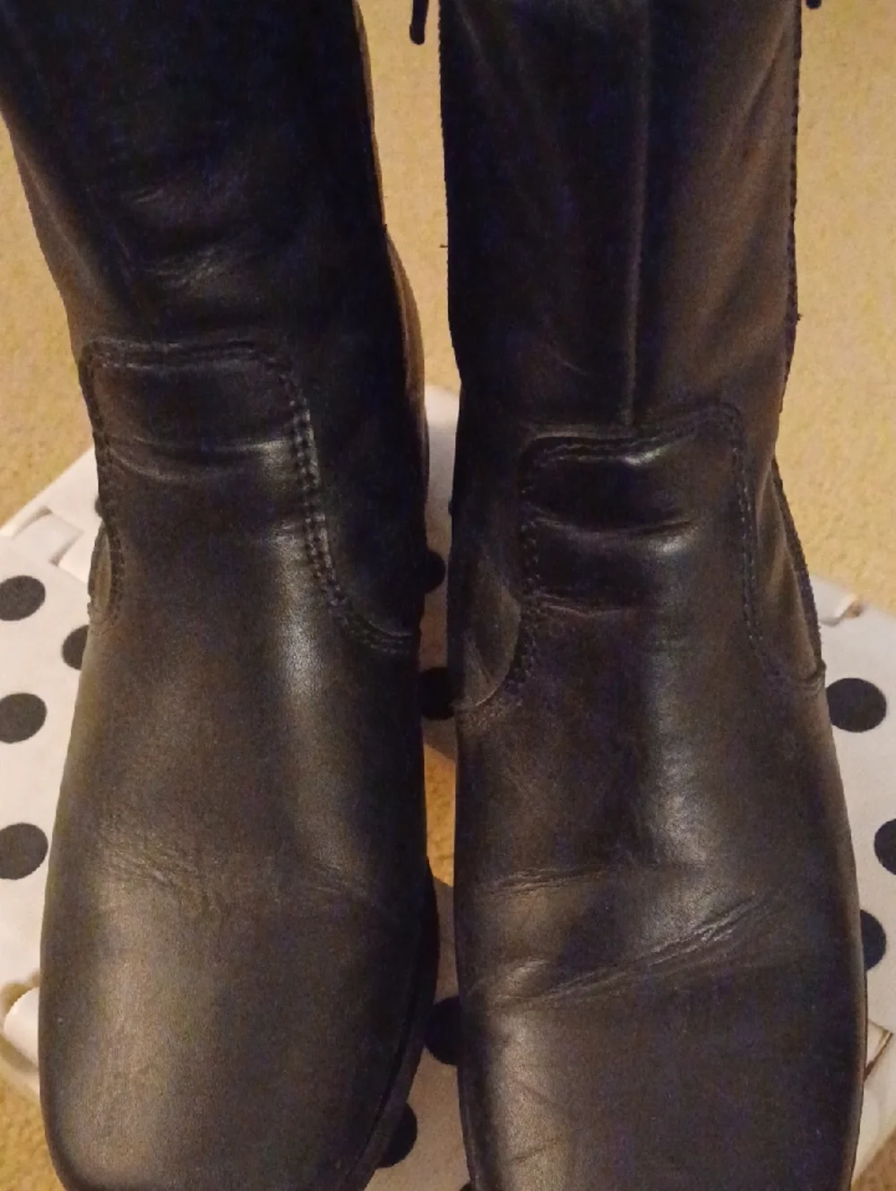 Martino Canada Black Leather Side-Zip Ankle Boots - Picture 4 of 7